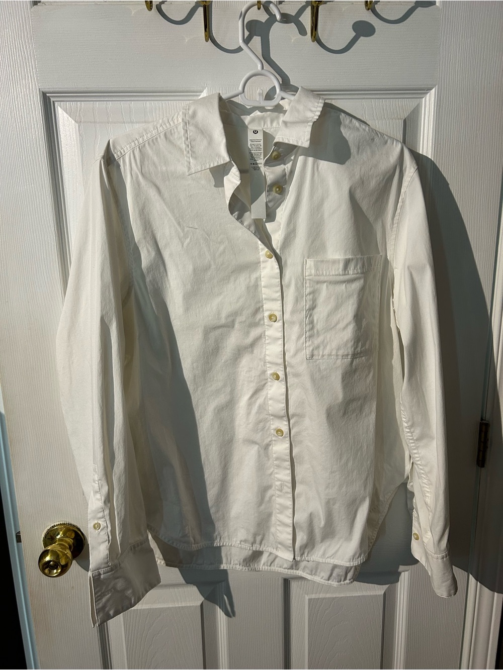 lululemon athletica White Button-Front Shirt